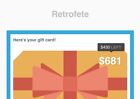 $430 Retrofete Gift Card - can be used online!