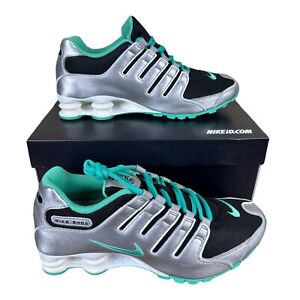 Nike Shox NZ Silver Turquoise Running Mens Sneakers Shoes Size 10 626914-991 NEW