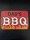 Dad's BBQ Unique Man Cave, Cookout, Garage,  Home Decor Tin Sign
