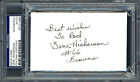 Gene Hickerson Autographed 3x5 Index Card Browns 