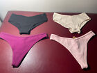 Victoria Secret  Pink Thong/Cheeky Panty Lot(4 Mediums New)