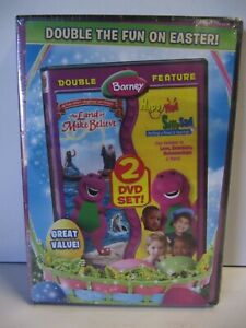 New Sealed Barney The Land of Make Believe & Happy Mad Silly Sad 2008 2-DVD Set