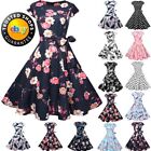 Vintage Dress 50s 60s Retro Style Rockabilly Pinup Housewife Party Swing Tea