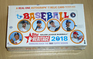2018 Topps Heritage baseball factory sealed hobby box Shohei Ohtani autograph?