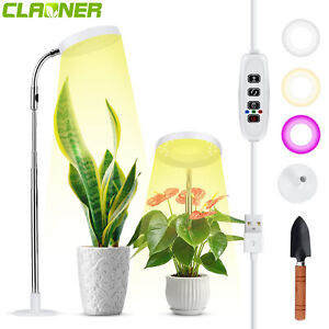 LED Grow Light for Indoor Plants with Stand UV& Full Spectrum Halo Growing Lamp