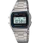 Casio A158WA-1, Classic Digital Watch, Chronograph, Alarm, Date, 7 Year Battery