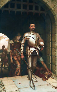 Conquest by Edmund Leighton fine art on canvass
