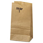 General #1 Paper Grocery Bag 30lb Kraft Standard 3 1/2 x 7 3/8 x 6 7/8 500 bags