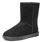 DKSUKO Women's Classic Waterproof Snow Boots Winter Boots Size 9 Black