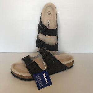 Birkenstock Arizona Rivet Sandals Slides Dark Gray Mens 11 M