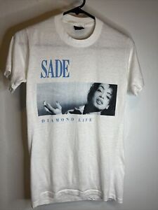 Vintage Original 1984 SADE Diamond Life Album Debut T Shirt M Single Stitch RARE