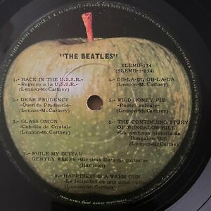 THE BEATLES White Album 2-LP *RARE* c.1971 MEXICO PRESSING Apple VG vinyl (1968)