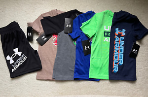 any one UNDER ARMOUR SHORT SLEEVE t-SHIRT BOYS SIZE 4 4T NEW green blue navy .