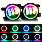 4 Inch Multi-Color RGB Round LED Fog Lights Driving Halo For Chrysler 300 2005 (For: More than one vehicle)