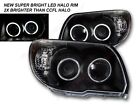 Set of Pair Black LED Halo Projector Headlights for 2006-2009 Toyota 4Runner (For: 2006 4Runner)