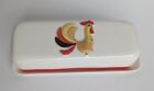 VTG 1960s Holt Howard Coq Rouge Rooster Butter Dish Full Rooster Body MCM Retro