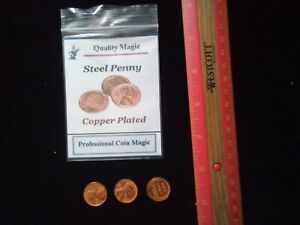 3 Copper Plated Steel Pennies