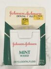 Vintage Johnson & Johnson Mint Unwaxed Dental Floss 50 YD USA Discon. 1988 NOS