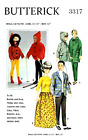 Vintage 1960s Barbie & Ken Clothes Pattern Reproduction Butterick 3317
