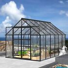 VILOBOS 12'x8'x8' Large Walk-in Polycarbonate Greenhouse Outdoor Planter House
