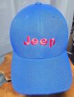 Vintage Jeep Hat Blue with Red Embroidery  Cap Adjustable
