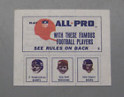 Vtg 1966 American Oil Stamp Panel Gale Sayers Chicago Bears Rookie EX-Mint! #B