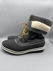 Global Win Snow Boots Women’s Size 9.5 Black Plaid Lace Up