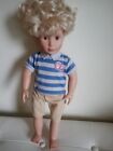 Our Generation Boy Doll Blonde Curly Hair OG Striped Shirt 18 inch Good Looking