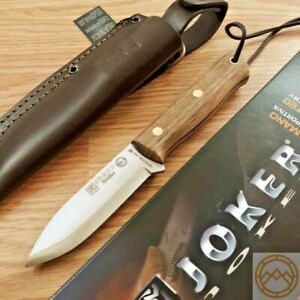 Joker Nordico Survival Fixed Knife 3.94 Sandvik 14C28N Steel Blade Walnut Handle