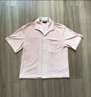 Phix Clothing 50's Collar Terry Towel Pink Shirt
