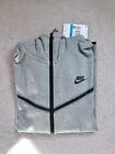 Nike Sportswear Tech Fleece Men's Full-Zip Hoodie - Dark Gray Heather/Black, M