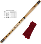 Japanese Bamboo Flute with Black Lines 7/8 Hon Handmade Bamboo Musical Instrumen