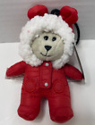 STARBUCKS 2021 Holiday Mini Bear Plush Bearista Red Winter Coat Ornament-NEW