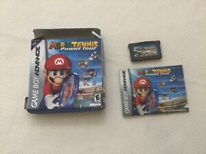 Mario Tennis: Power Tour Nintendo Game Boy Advance 2005 Box and Instruction Book