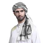 Men Arab Kafiya Keffiyeh Arabic Muslim Head Scarf Arab Shemagh Neck Wrap for ...