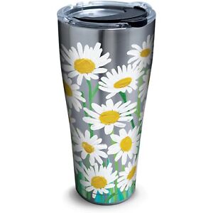 Tervis Painted White Daisies 30 oz. Stainless Steel Tumbler W/ Lid New