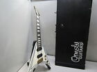 Ormsby Metal V 7 String Limited Edition Guitar- Pinstripe White