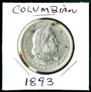 1893 Columbian Expo 90% SILVER Half Dollar Coin, 02 - Chicago WORLD'S FAIR
