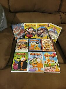 Lot Of 10 Kids Childrens DVDs~Curious George, Garfield, Tom & Jerry