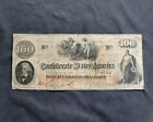 GEM 1862 Confederate Note 100 Richmond, JeffersonDavis, CSA watermark, Pristine