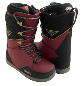 thirtytwo Men's Burgundy Lashed 21' Snowboard Boots Fall 2021 Size 9