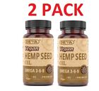 Deva Vegan Hemp Oil, Organic, Cold-Pressed & Unrefined, Omega 3-6-9, (2 PACK)