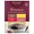 Roasted Herbal Tea Sampler, 4 Flavors, Caffeine Free, 12 Tea Bags, 2.54 oz (72