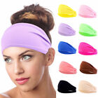 Women Running Soft Wide Hairband Yoga Elastic Stretch Headband Turban Head Wrap#