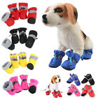 4Pcs Dog Waterproof Warm Sock Rain Boots Anti-Slip Snow Shoes Cover Pet Footwear