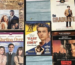 Classic Movies 5 DVD Lot - 50s 60s 70s 80s Films - James Dean Eastwood More