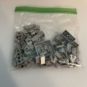 LEGO Light Gray Grey Bulk Lot Assorted Bricks Plates Parts Pieces 2.1 Ounce Oz