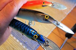RAPALA ....CD-18....MAGNUM SINKING LURES...SET OF 3...EXCELLENT CONDITION.