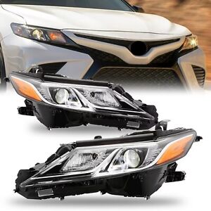 1 Pair Fits 2018 2019 2020 2022 Toyota Camry L LE SE Left Right Side Headlights (For: 2021 Toyota Camry)