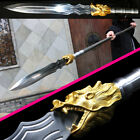 Chinese Kung Fu lance Sword Manganese Steel Spearhead Sharp Outdoors Spear Jian